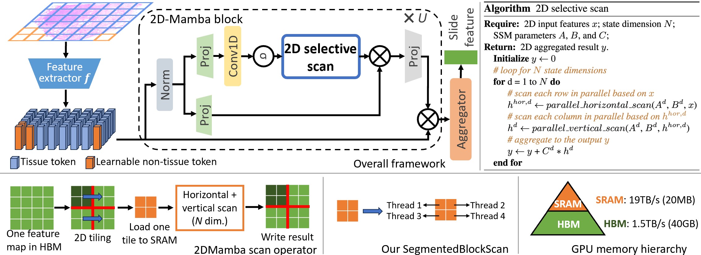 2DMamba: Efficient State Space Model for Image Representation with Applications on Giga-Pixel Whole Slide Image Classification